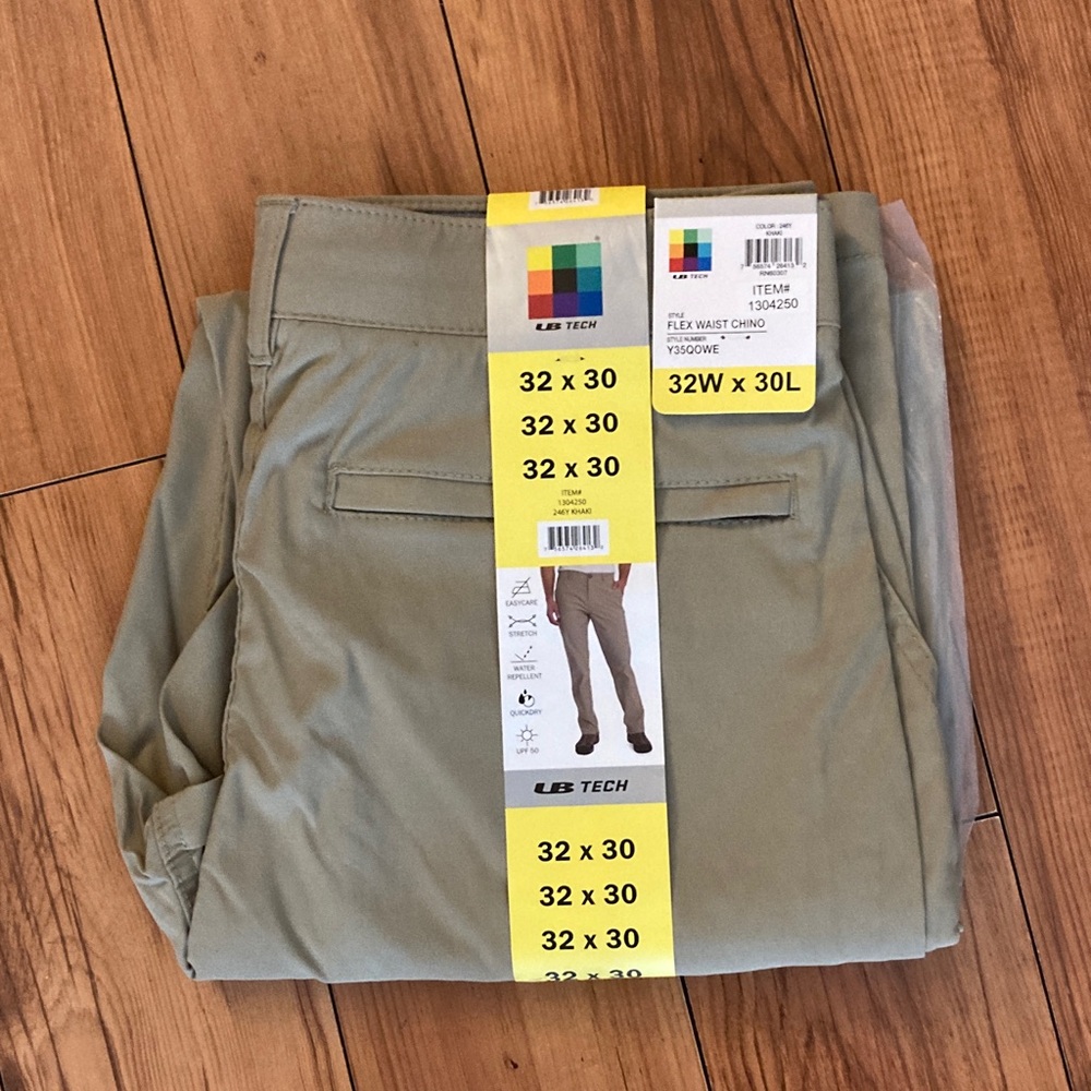 Men's Flex Waist Chinos in Tan